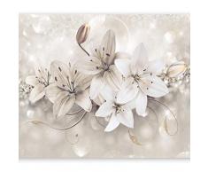 murando Fotomurales 300x210 cm XXL Papel pintado tejido no tejido Decoración de Pared decorativos Murales moderna Diseno Fotográfico flores diamante ornamento b-a-0285-a-b