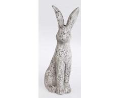 dekojohnson - Figura Decorativa de Conejo de Pascua (19 x 48 cm, Incluye Tarjeta de Regalo)