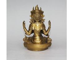 Bodhisattva Avalokiteshvara. Raro, antigua tibetano bronce estatua (Buda Tíbet)