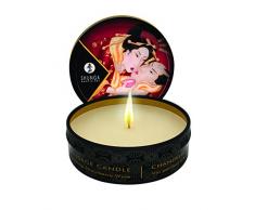 Shunga Vela de Masaje Romance, Aroma de Vino Espumoso con Fresas, Color Blanco - 30 ml