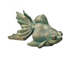 Design Toscano by Blagdon EU533068 - Figura decorativa (resina), diseño de pez koi, color gris