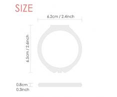 DIYthinker Retratos XJJ pintura al óleo del espejo redondo portable de la mano del bolsillo del maquillaje