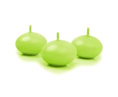 PartyDeco SDMAT40-102-OP - Velas flotantes, 50 Unidades, Color Verde