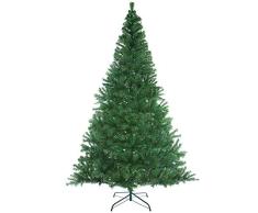 Casaria Árbol de Navidad Artificial Verde de 240 cm de 1057 Puntas con Soporte decoración de Interior Fiestas económico…