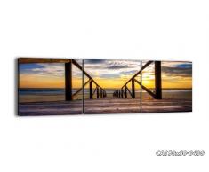 Cuadro sobre lienzo - 150x50 cm - Impresión en lienzo - 3 piezas - de varias partes - listo para colgar - en un marco - Foto número 0430 - CA150x50-0430