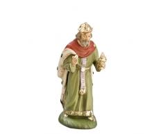 El rey de colour blanco (Reyes Magos), a 12 cm de Figuras de belén