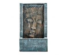 Pajoma 43107,0 fuentes de interior, diseño de Buda con iluminación LED Tashima poliresina, 48 cm