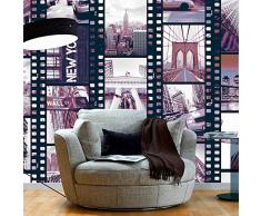 Fotomurales PURO ! Tres colores a elegir - Fotomurales realistas ! !Papel pintado tejido no tejido! !Un panel decorativo! !Fotomural! !Los cuadros para la pared en la dimensión XXL! 10 m ! City Ciudad New York Film d-C-0001-j-d