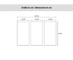 Cuadro sobre lienzo - 3 piezas - Impresión en lienzo - Ancho: 105cm, Altura: 70cm - Foto número 0218 - listo para colgar - en un marco - CE105x70-0218