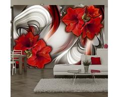 Fotomural 400x280 cm - 3 tres colores a elegir - Papel tejido-no tejido. Fotomurales - Papel pintado - Abstracción flores b-A-0276-a-b