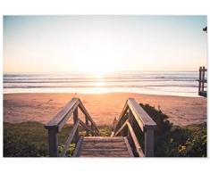 Panorama Póster Paseo en el Mar 30 x 21 cm - Láminas Decorativas Pared - Impreso en Papel 250gr - Cuadros Paisajes - Póster Naturaleza - Cuadros Decoración Salón