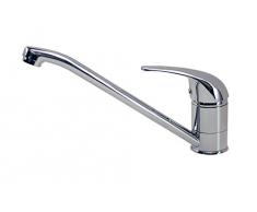 DP Grifería GC-0006 Grifo de fregadero, color plateado