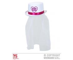 BRIDE TO BE TOP HAT WITH BRIDAL VEIL