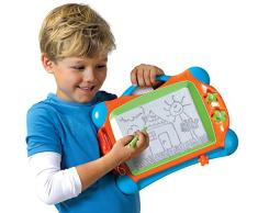 SES Creative- Tekenbord magnetisch Tablero magnético de Dibujo SES, Multicolor (14646)