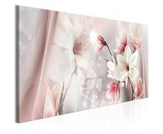 murando - Cuadro en Lienzo Flores Magnolia 135x45 cm 1 Parte impresión en Material Tejido no Tejido Cuadro de Pared impresión artística fotografía Imagen gráfica decoración Beige b-B-0270-b-a