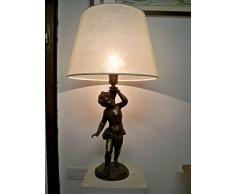 Salv ADORI Arte Spring lámpara de Mesa Escultura de Bronce de Cera ausschmelzung