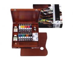 Royal Talens Van Gogh Caja De Madera Lujo Pintura Al óleo Set