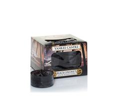 Yankee Candle velas Tea Light, Coco negro, paquete de 12