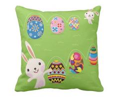 Ltd – Figura decorativa de conejo de Pascua con pintado huevos manta almohadas