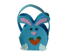 whelsara Bolso de Conejito de Pascua Bolsas de Dulces de Pollito de Conejito Bolso de Compras de Regalo para golosinas para niños Huevos de Pascua Conejitos diseño Elegance