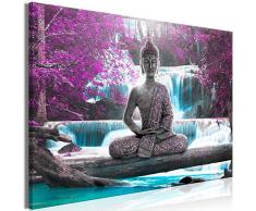 murando Cuadro Mega XXXL Buda 165x110 cm Cuadro en Lienzo en Tamano XXL Estampado Grande Gigante Imagen para Montar por uno Mismo Decoración De Pared Impresión DIY Cascada c-A-0137-ak-a