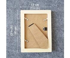 DIYthinker Arándano Fruta de la Fresa Ilustración Modelo del Marco de Escritorio Foto Arte Cuadro Blanco Pintura 5X7 Pulgadas