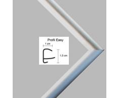 Easy Marco de plástico Para cuadros y pósteres 45x60 cm 60x45 cm Color selecionado: plateado Con vidrio acrílico