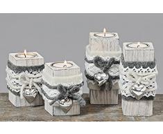 Soporte de maderapara vela (14 cm, 2 unidades)