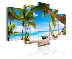 Cuadro en Lienzo 200x100 cm! 5 partes - Grande Formato - Impresion en calidad fotografica - Cuadro en lienzo tejido-no tejido - naturaleza 020112-20 200x100 cm B&D XXL