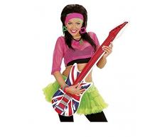 widmann-wdm23947 guitarra hinchable Adulto Unisex, Rojo/Azul/Blanco, One Size, wdm23947