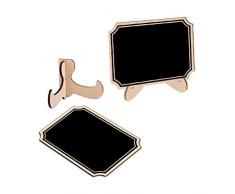 rosenice 10pcs rectangular pizarras con soporte para boda cena mesa de fiesta Tarjeta de Lugar signos