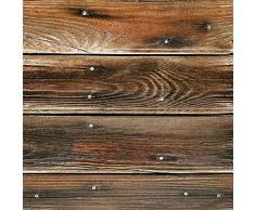 murando Papel Pintado autoadhesivo 10m Fotomurales Decoración de Pared Murales Pegatina decorativos adhesivos 3d panel moderna de Diseno Fotográfico Madera 1602-12