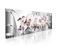 murando Cuadro en Lienzo 135x45 cm 1 Parte impresión en Material Tejido no Tejido Cuadro de Pared impresión artística fotografía Imagen gráfica decoración Orquidea Abstracto b-A-0086-b-c