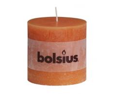 Bolsius - Vela del Pilar Rústica 100 x 100 mm, Naranja