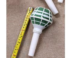 Artibetter Soporte para Ramo de 4 Piezas Mango Floral de Espuma para Bodas jarrones de Torre Eiffel Suministros para Novias (Barro Verde y Cubierta Blanca)