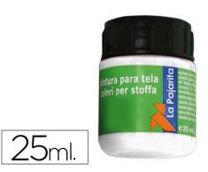 La Pajarita 114371 Pintura Tela, T-01, 25 ml, Blanco