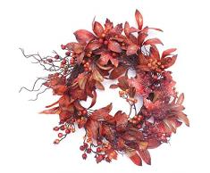 Ardentity - Corona de Navidad para puerta, corona de Adviento, corona de Navidad, guirnalda de Navidad, 50 cm