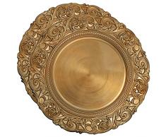 COM-FOUR® 2x Placa decorativa de diseño antiguo - Plato decorativo para bodas y celebraciones familiares - Plato de corona de Adviento para Navidad