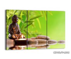 Cuadro sobre lienzo - 105x70 cm - Impresión en lienzo - 3 piezas - de varias partes - listo para colgar - en un marco - Foto número 2392 - CE105x70-2392