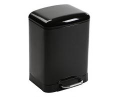 Versa - Papelera 6l rectangular negra