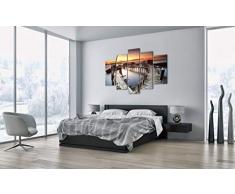 Cuadro sobre Lienzo - 5 Piezas - Impresión en Lienzo - Ancho: 150cm, Altura: 100cm - Foto número 3807 - Listo para Colgar - en un Marco - EA150x100-3807