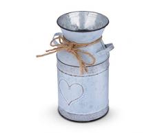 Saclife - Jarrón rústico con Forma de corazón y Cuerda para decoración del hogar