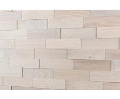 wodewa Paneles de Madera para Pared Roble ártico I 1m² Revestimiento de Paredes 3D Panel Decorativo Madera Interior Sala de Estar Cocina Dormitorio Mural Panel Madera