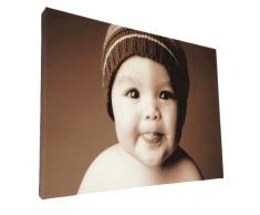 Fotos personalizadas en lienzo para la pared (tamaño A4, 30,48 x 20,32 cm, regalo perfecto, enmarcado)