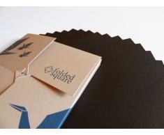 Conjunto de regalo de 100 hojas de papel para papiroflexia - Pantone negro