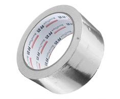 EsportsMJJ 50 mm X 25 M Plata Aluminio Cinta De Papel De Reflexión De Calor Auto-Adhesivo Cinta De Rollo De Sellado