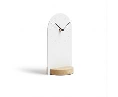 Umbra 118100-668 Sometime Reloj de pie de Madera y Metal, Color Blanco/Natural