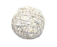 Bolas de ratán 15 cm grande/crema (paquete de 1)/El Precio Superior.