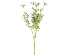 Casa Padrino - Figura de búho con flores (43 cm, 5 barras), color blanco