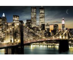 Empire 173010 York - Póster de los rascacielos por la noche (91,5 x 61 cm)